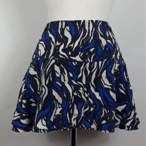 Isabel Marant Navy Tiered Flutter Mini Skirt Size 34 (small)